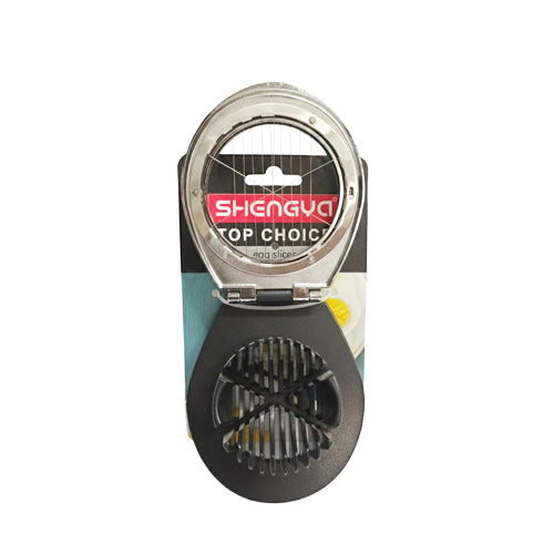 2-in-1 Egg Cutter and Slicer by SHENGYA | Dual Action Hard Boiled Egg Prep Tool