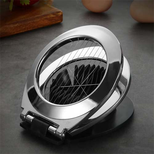 2-in-1 Egg Cutter and Slicer by SHENGYA | Dual Action Hard Boiled Egg Prep Tool