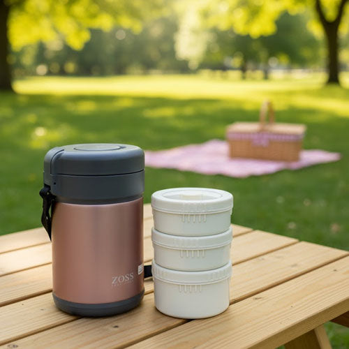 ZOSS Insulated Food Jar and Container Lunch System | Keep Meals Hot or Cold