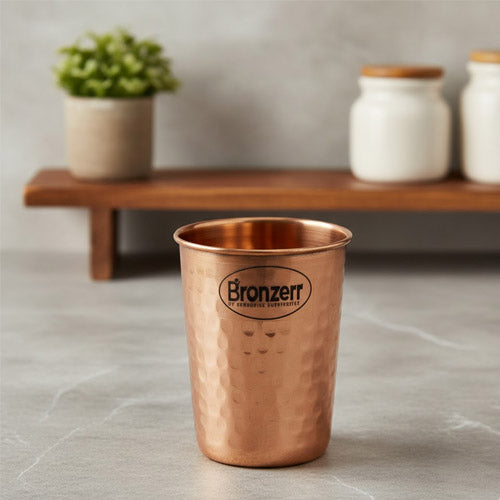 400ml Hand-Hammered Pure Copper Tumbler / Stemless Wine Glass | Moscow Mule Mug
