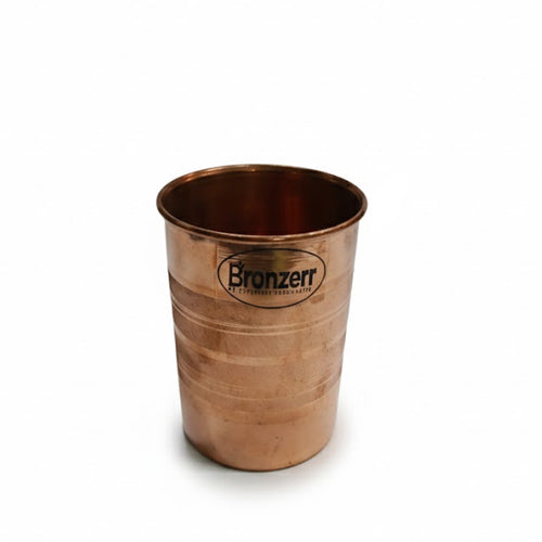 Bronzerr Expertise Hospitality Pure Copper Hammered Water Glass (Ayurvedic)