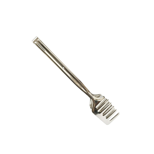 Sleek, Polished Stainless Steel Serving Tong
