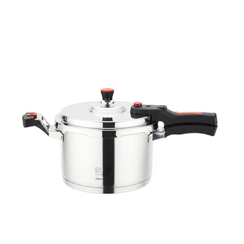 European Style Stainless Steel Pressure Cooker (4L, 5L, 6L) | Heavy-Duty Fast Cooker with Induction Base
