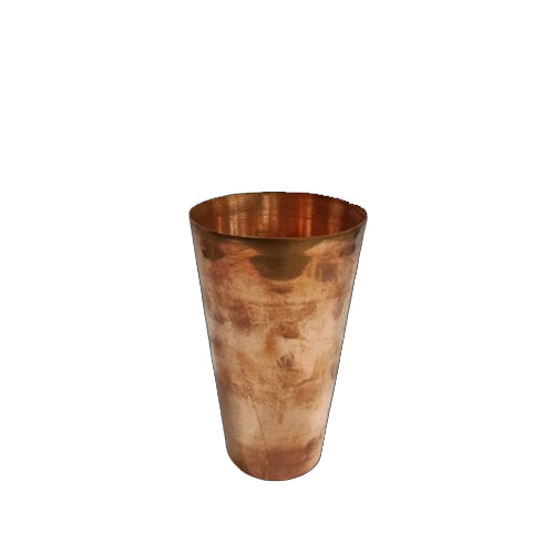 Sleek Unhammered Copper Drinking Tumbler Water Glass