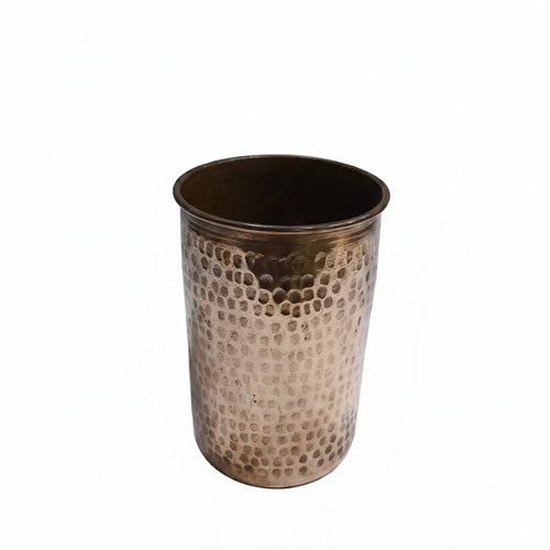 Modern Kitchen Hammered Copper Tumbler Water Glass