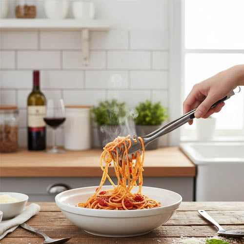 Stainless Steel Comb-Grip Serving Tong