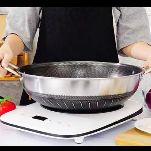 Honeycomb Texture Double-Layer Energy Storage Wok