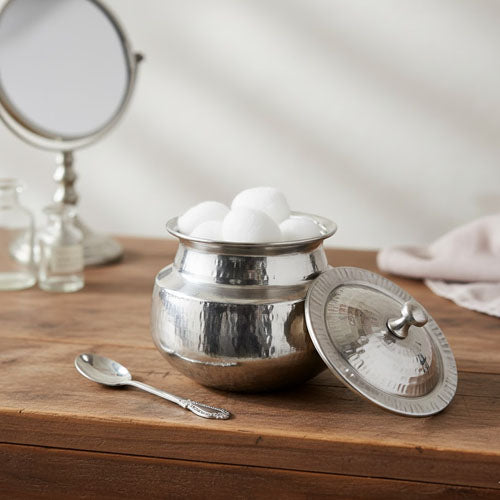 Hammered Stainless Steel Daig/Handi Serving Pot