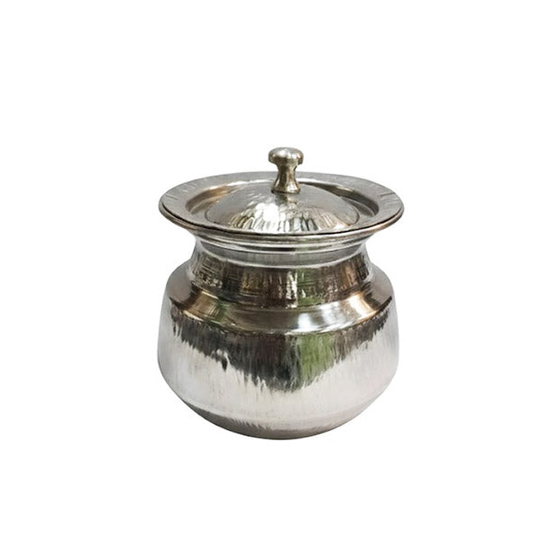 Hammered Stainless Steel Daig/Handi Serving Pot