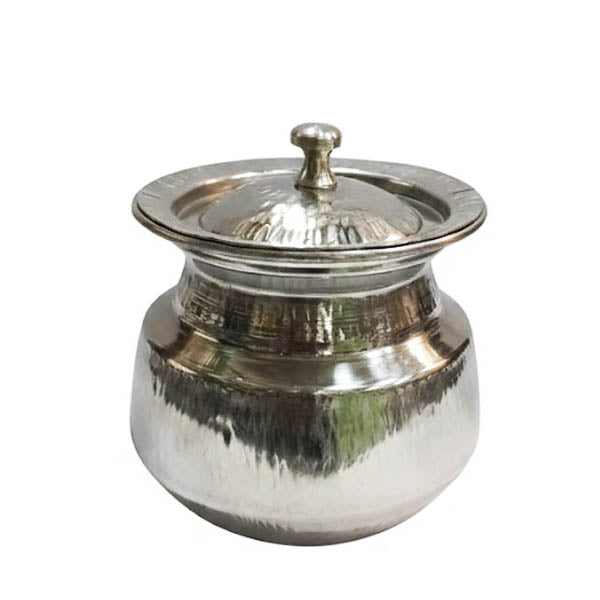 Hammered Stainless Steel Daig/Handi Serving Pot