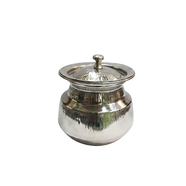 Hammered Stainless Steel Daig/Handi Serving Pot