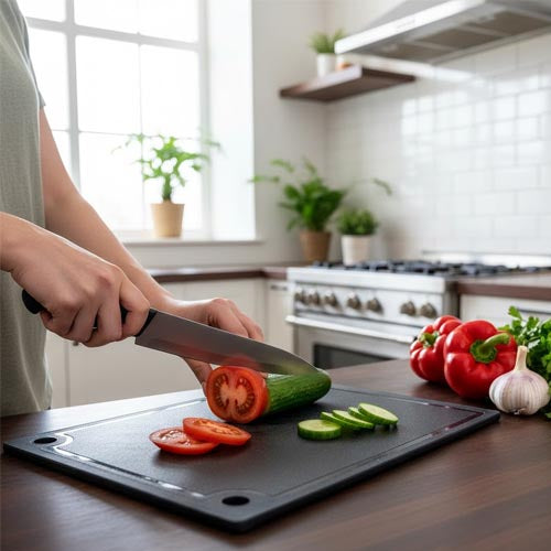 Anti-Bacterial Non-Slip PP & TPR Cutting Board