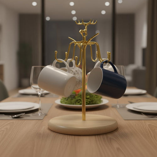 Luxury Deer Antler Mug Holder / Cup Stand