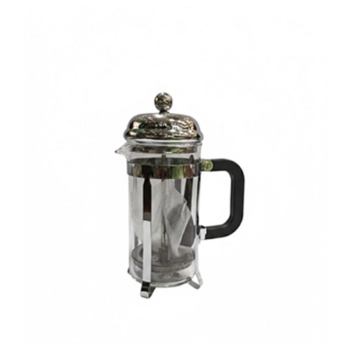 Classic Chrome and Glass French Press Coffee Maker