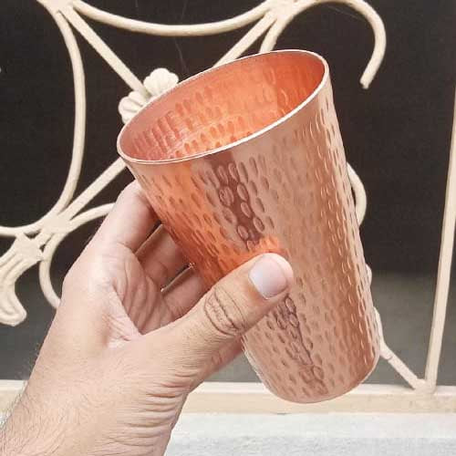 Iced Refreshment in a Copper Glass