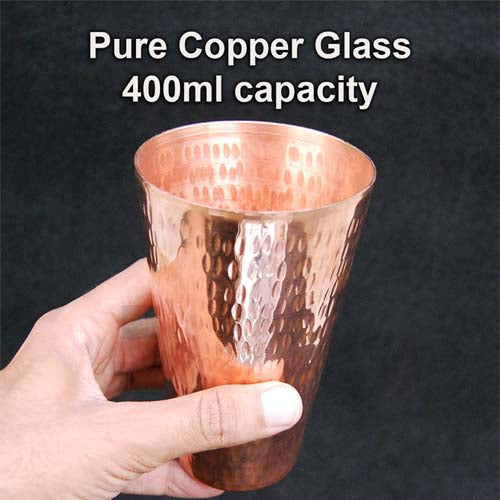 Iced Refreshment in a Copper Glass