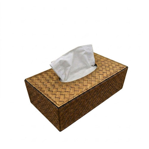 Premium PU Leather Tissue Box Cover Glossy