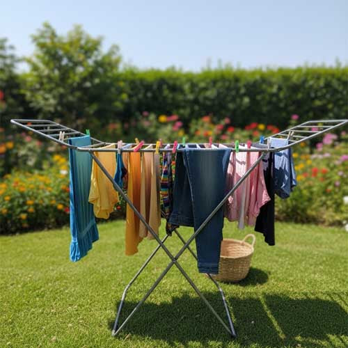 Heavy-Duty Folding Accordion Clothes Drying Rack
