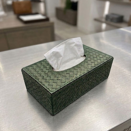 Premium PU Leather Tissue Box Cover Glossy