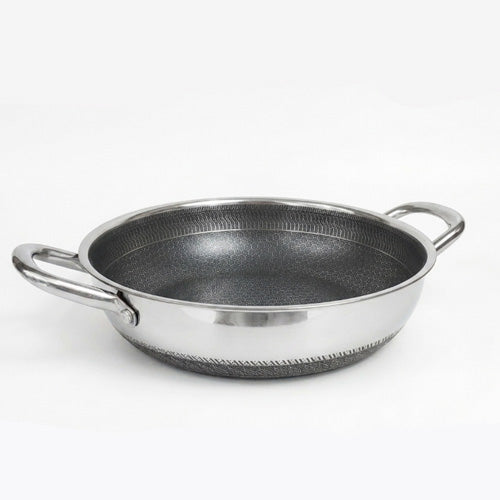 Fish Pot Honeycomb Premium Stainless Steel Non-Stick Cooking Pot (Without Lid)