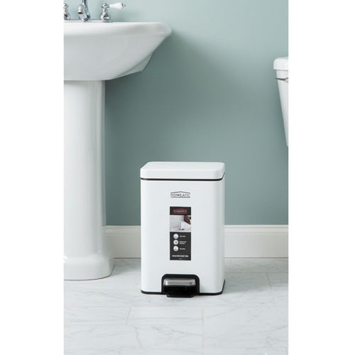 Homeatic 6 Liter Stainless Steel Soft-Close Pedal Dustbin - The Quiet Solution