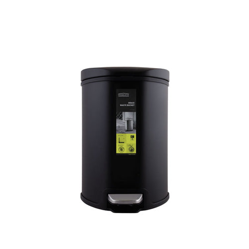 Homeatic 5 Liter Ticon Stainless Steel Soft-Close Pedal Dustbin