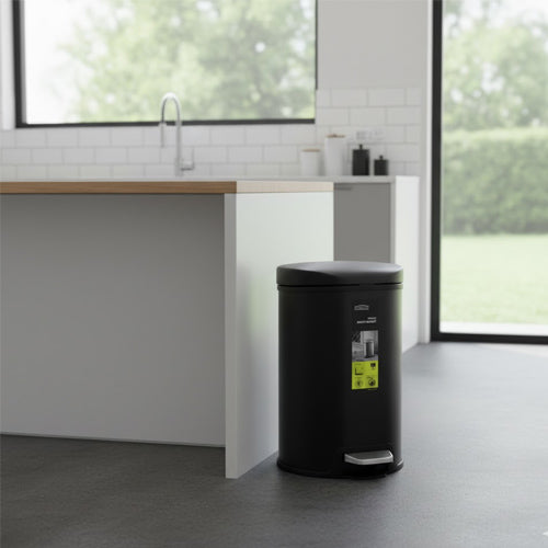 Homeatic 9 Liter Ticon Stainless Steel Soft-Close Pedal Dustbin
