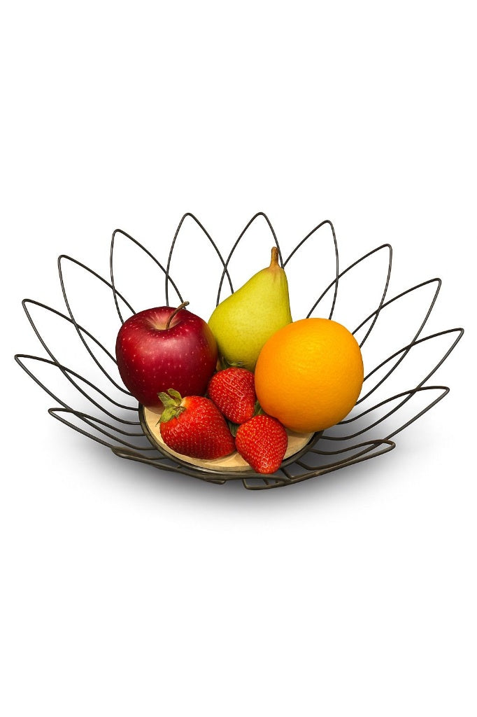 Modern Petal Wire Fruit Bowl