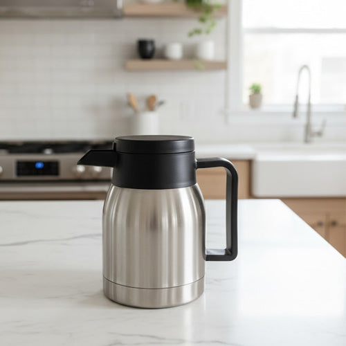 Modern Double-Wall Vacuum Kettle for Coffee and Tea
