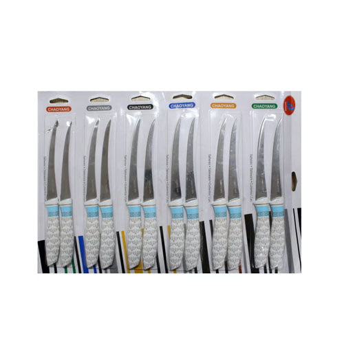 Set of 12 Tramontina CORA COR Steak/Utility Knives (5-inch Blade)