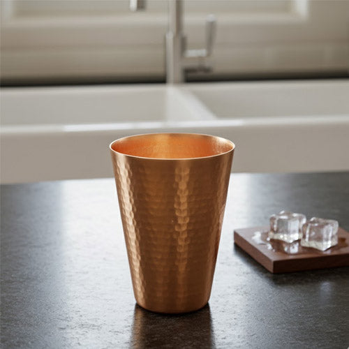 Hand-Hammered Pure Copper Water / Moscow Mule Glass