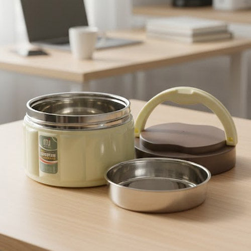 Insulated Thermal Lunch Box with Stainless Steel Interior | Hot Meal Food Container Tiffin