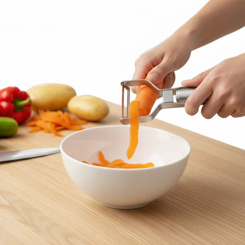 Heavy-Duty Stainless Steel Y-Peeler | Professional Vegetable Peeler & Fruit Skin Remover | Precision Kitchen Gadget
