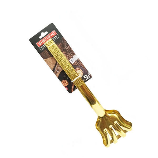 Elegant Gold-Tone Serving Tongs for Pasta, Salad, or Grill