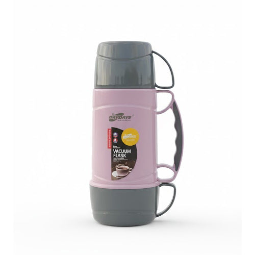 Day Days Compact 460ml Insulated Vacuum Flask - Travel Size with Serving Cup - Home & Personal Use