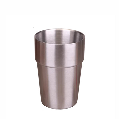 Luxury Double Wall Stainless Steel Tumbler Set | Insulated Metal Water Glasses & Cocktail Cups | Gold Hammered Barware