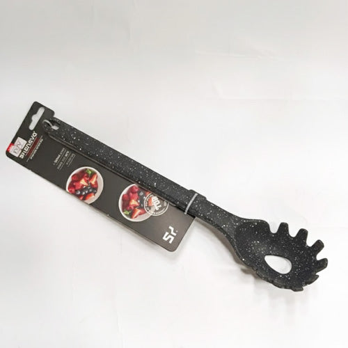 Shengya Silicone Spaghetti Server Spoon | Non-Scratch Pasta Ladle & Noodle Fork | Heat-Resistant Cooking Utensil