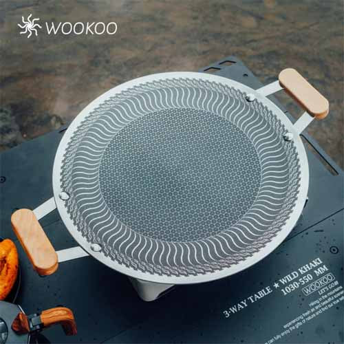 Honeycomb Stainless Steel Tawa & Flat Griddle | Non-Stick Dosa Tawa | Induction Ready Roti Pan & Hexagonal Pattern Cookware