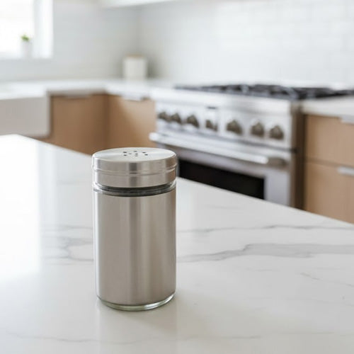 Premium Stainless Steel Salt Mill or Pepper Grinder (Single) | Adjustable Coarseness Ceramic Mechanism | Modern Kitchen Seasoning Tool