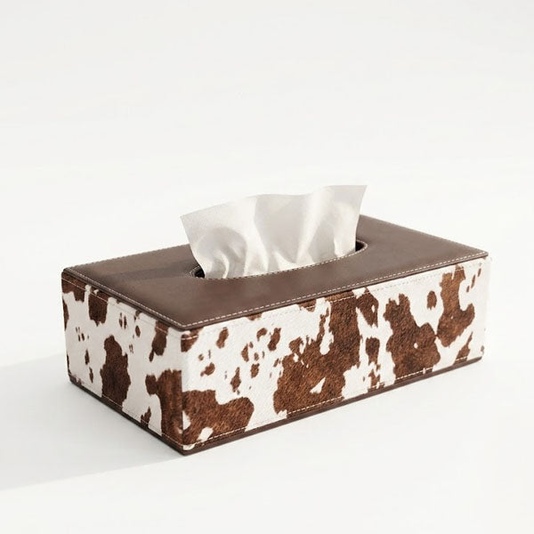 Executive PU Leather Tissue Organizer – Professional Rectangular Holder for Corporate & Home Decor