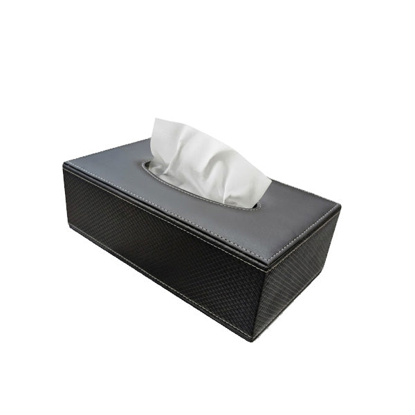 Executive PU Leather Tissue Organizer – Professional Rectangular Holder for Corporate & Home Decor