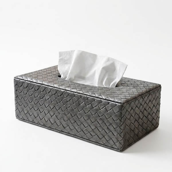 Premium PU Leather Tissue Box Cover Glossy