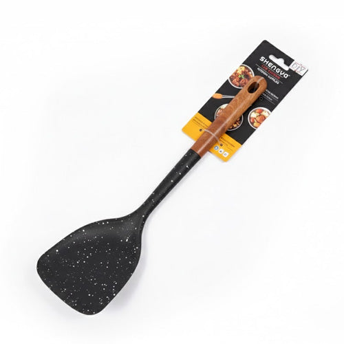 Shengya Silicone Solid Spatula & Turner | Non-Stick Safe, Heat-Resistant Kitchen Tool