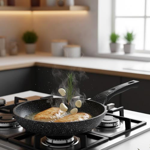 Vinton Non-Stick Granite Frypan | Durable Stone-Coated Frying Pan for All Stovetops
