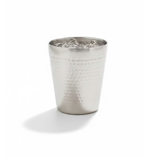 Hammered Double Wall Insulated Stainless Steel Tumbler | Premium Metal Drinking Glass for Cocktails & Water