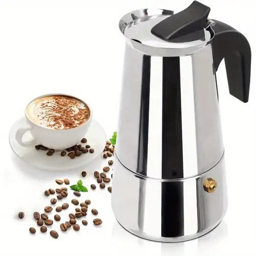 9-Cup Premium Stainless Steel Espresso Maker / Moka Pot